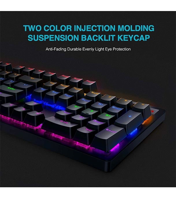 Buy Rapoo V500PRO Wired Mechanical Gaming Keyboard Blue Switches Online