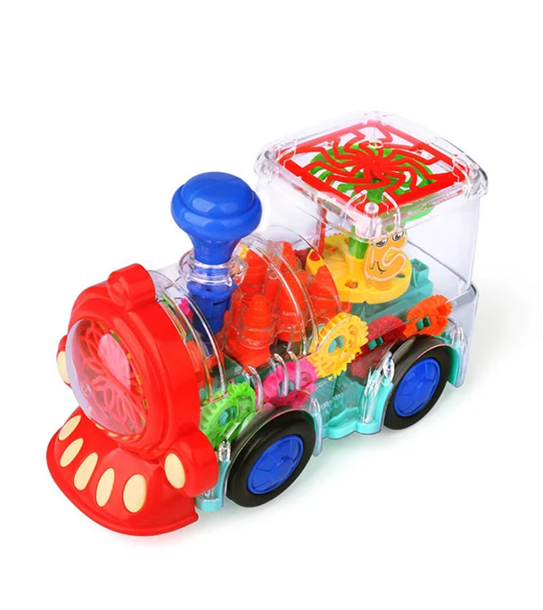 Buy Concept Transparent Gear Train Walking Lights Musical Children's 3D Toys at Best Price in Bangladesh