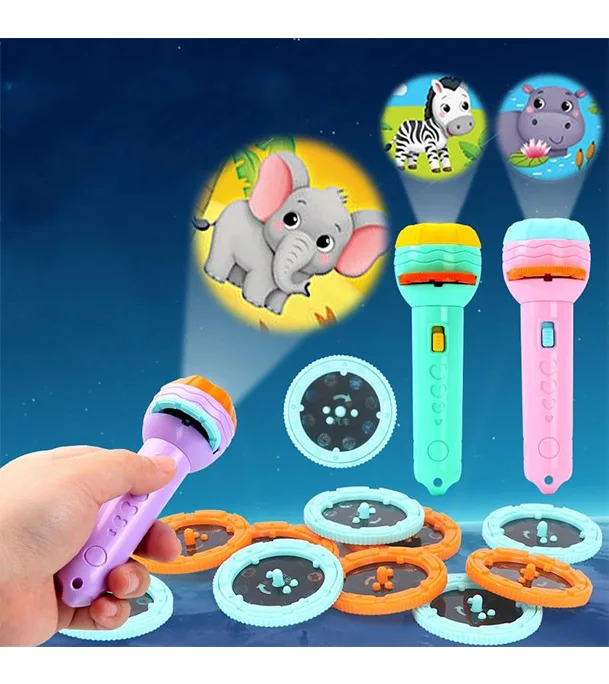 Buy Mini Projector Torch Kids Flashlight Story Book Educational Light- Up Toys at Best Price in Bangladesh