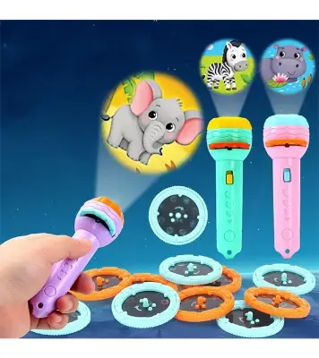 Buy Mini Projector Torch Kids Flashlight Story Book Educational Light- Up Toys at Best Price in Bangladesh