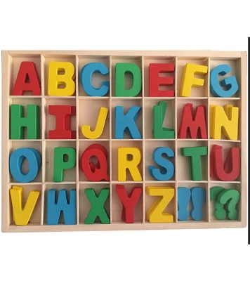 Buy Montessori Wooden Letter Numbers Creative Educational DIY Craft Toys at Best Price in Bangladesh