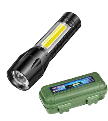 Buy Money Checker LED Flashlight White Light Tail Rope Rechargeable Camping Torch Light at Best Price in Bangladesh