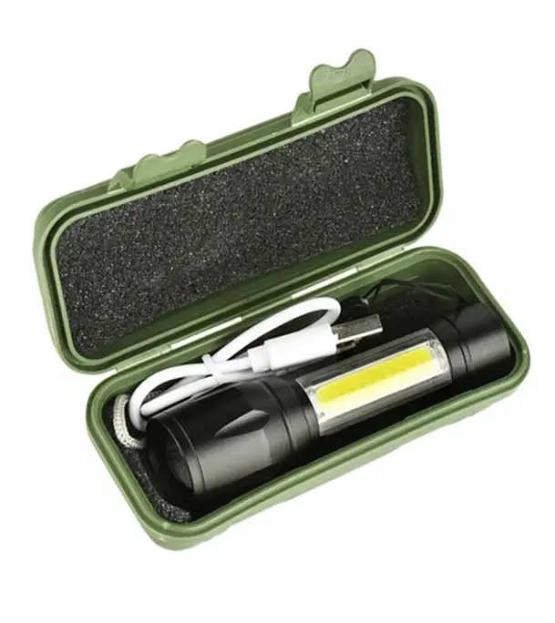 Buy Money Checker LED Flashlight White Light Tail Rope Rechargeable Camping Torch Light at Best Price in Bangladesh