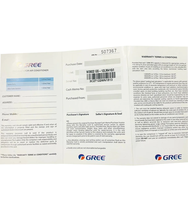 Picture of Gree 1.5 Ton Split Type Inverter Air Conditioner (GS18XFV32) (Best Price)