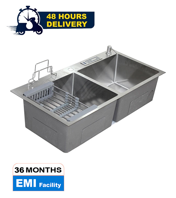Buy Rizco Scratch Free Stainless Steel Kitchen Sink Senorita 36 SS KC 36 Inch at Best Price In Bangladesh	