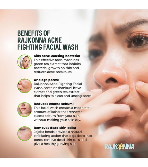 Buy Rajkonna Acne Fighting Facial Wash at Best Price in Bangladesh