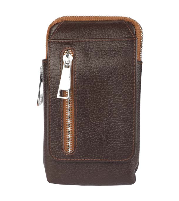  Waist Leather Mobile Bag 