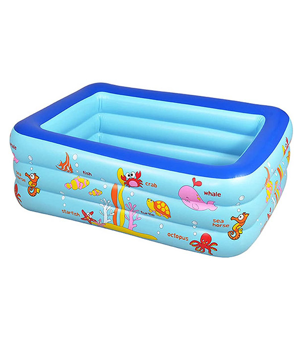 Inflatable Swimming Pool Adults & Kids Baby Pool Bathing Tub Outdoor Indoor 130 Cmx 85cmx55cm With Electric Pumper at Best Price In Bangladesh