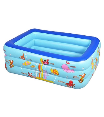 Inflatable Swimming Pool Adults & Kids Baby Pool Bathing Tub Outdoor Indoor 130 Cmx 85cmx55cm With Electric Pumper at Best Price In Bangladesh