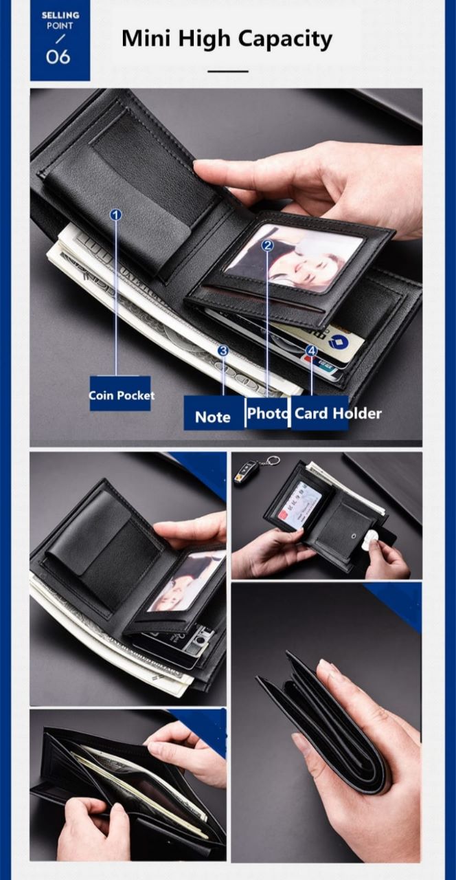 Premium Quality Wallet for Men - Black