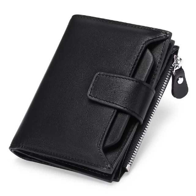High-quality Pu Leather Wallet for Men - Black 
