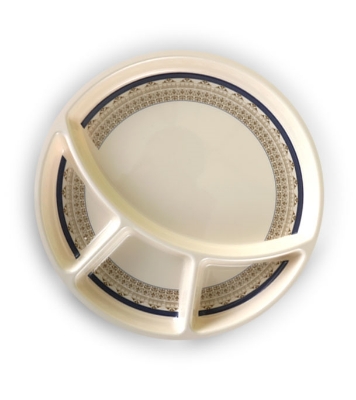 Buy Italiano 12" Four Section Lunch Plate-Violet Online at Best Price