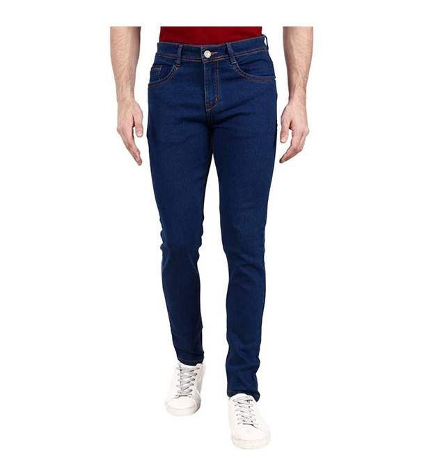 Picture of Men's Slim-Fit Stretchable Denim Jeans Pant  Deep Blue 