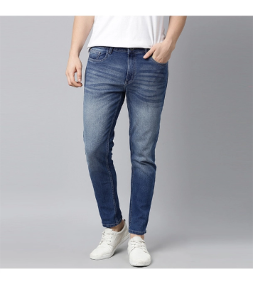 Picture of Men's Slim-Fit Stretchable Denim Jeans Pant  Deep Blue