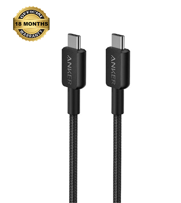 Buy Anker 322 Nylon Braided USB-C to USB-C Data Cable 3FT Black at Best Price in Bangladesh