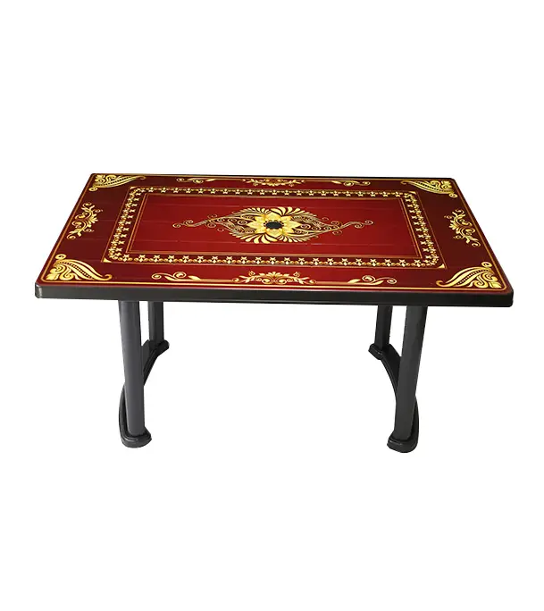 Buy 6 Seated Square Table Print Black (P/L) Tulip-TEL at Best Price In Bangladesh