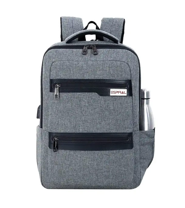 Buy Espiral Casual Bussines Bag, 15inc Laptop Travel Backpack with USB Charging Port Online 