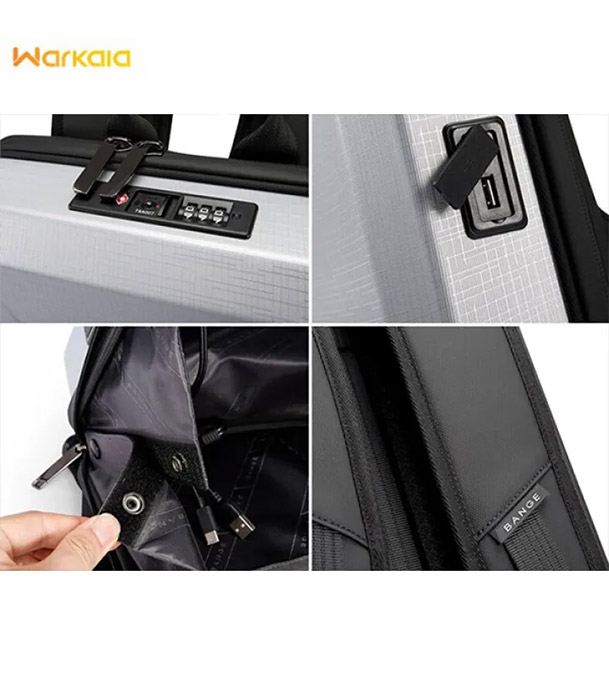 Buy BANGE BG-2839 -Premium Quality Anti-Theft Hard Shell TSA Lock Laptop Backpack Online