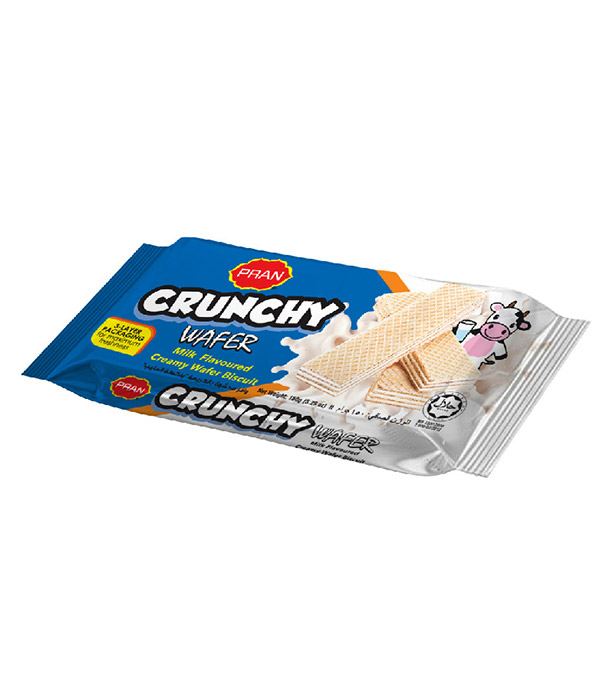 Buy PRAN Crunchy Wafer (Milk) 75gm Online