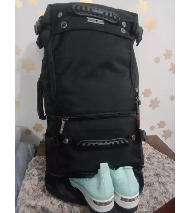 WSHIHAOM A2021-1 Nylon canvas Backpack Duffel Carry On Travel Backpacks for Men