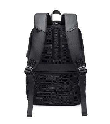 Buy Bange BG-1922 16 inch Men Oxford Fabric Waterproof Backpack with USB Port(Black)  Online