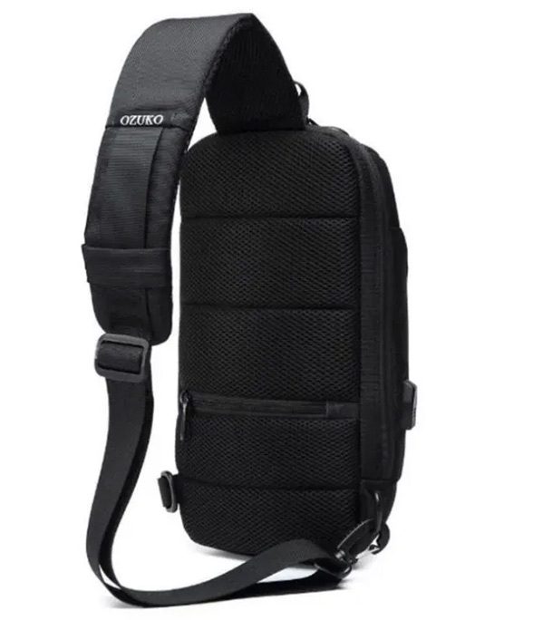 OZUKO 9223 Anti-theft Men Chest Bag Waterproof Crossbody Bag