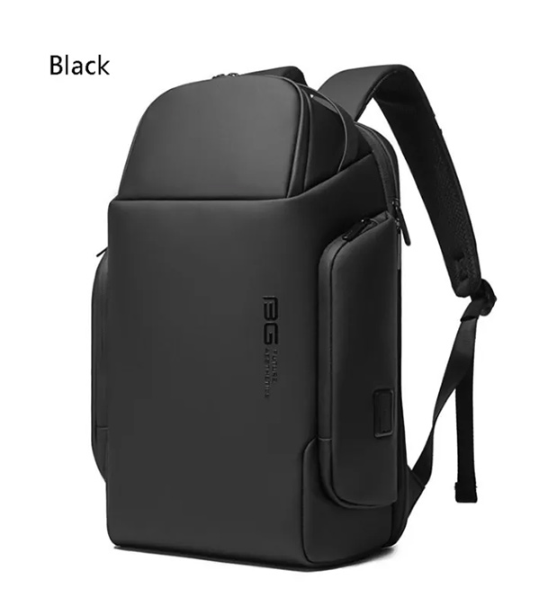 BANGE BG-7277 Business Large Capacity Backpack Men Waterproof Travel Computer Backpack(Black)