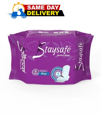 Picture of Staysafe Saniatry Napkin Heavy Flow Wings 08 Pads