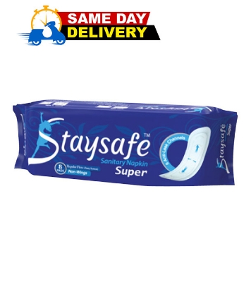 Picture of Staysafe Sanitary Napkin Non Wing Super08 Pads