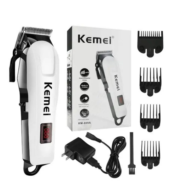 Buy Kemei Km-809A Rechargeable Hair Clipper Set For Men Online 