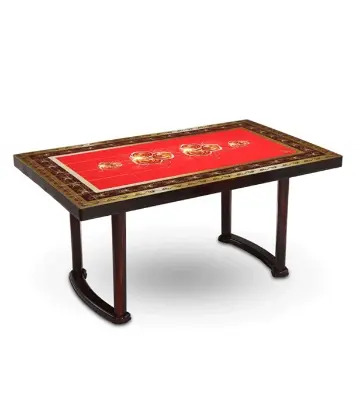 Deco Classic Table 6 Seat P/L Print Rock-3 SW