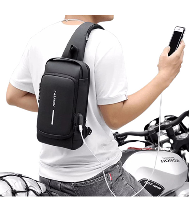 Buy Multifunction Anti-Theft USB Shoulder Crossbody Travel Bag at Best Price In Bangladesh