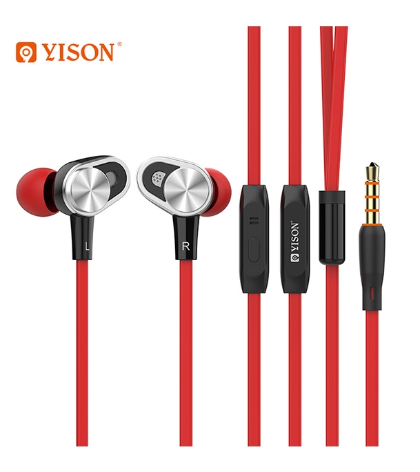 Picture of Yison CX620 Stereo Music Earphone Red