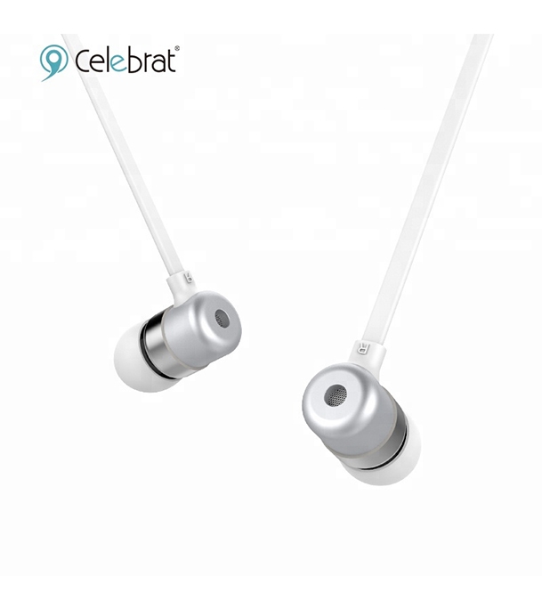 Picture of Yison G2 Flat Wire Metal Earphone In-ear Style Super Bass 3.5mm With Mic White