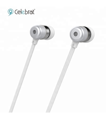 Picture of Yison G2 Flat Wire Metal Earphone In-ear Style Super Bass 3.5mm With Mic White