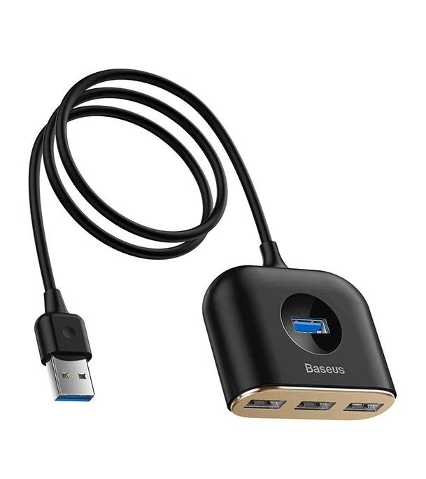 Picture of Baseus Square Round 4 in 1 USB HUB Adapter (CAHUB-AY01)