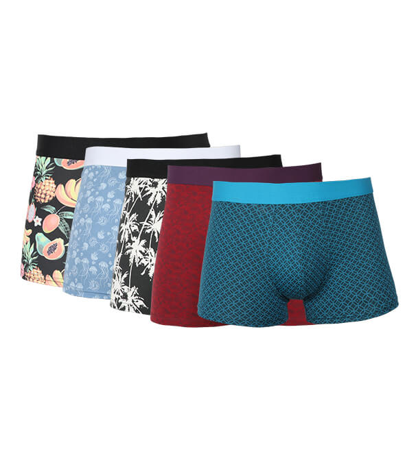 Picture of Exclusive Boxer Combo 5 pcs Assorted Cotton Underwear