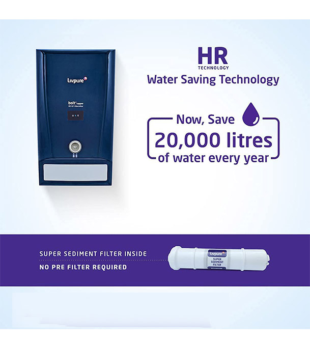 Buy Livpure 7 Liter BOLT Plus Copper RO+UF+MIN Water Purifier at Best Price in Bangladesh
