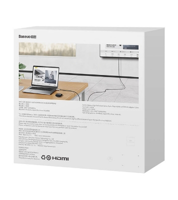 Picture of Baseus High Definition Series Optic Fiber HDMI to HDMI 4K Adapter Cable 10m Black 