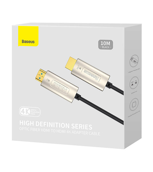 Picture of Baseus High Definition Series Optic Fiber HDMI to HDMI 4K Adapter Cable 10m Black 