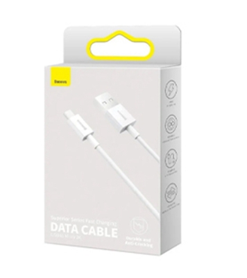 Buy Baseus Superior Series Fast Charging Data Cable USB to Micro 2A 1m White  Online