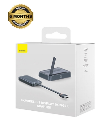 Picture of Baseus 4K Wireless Display Dongle Adapter Grey 