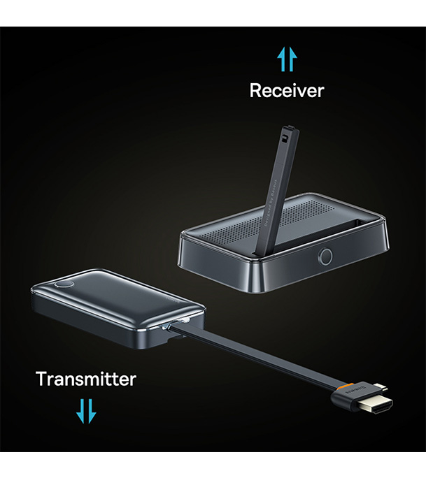 Picture of Baseus 4K Wireless Display Dongle Adapter Grey 