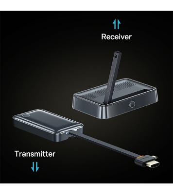 Picture of Baseus 4K Wireless Display Dongle Adapter Grey 