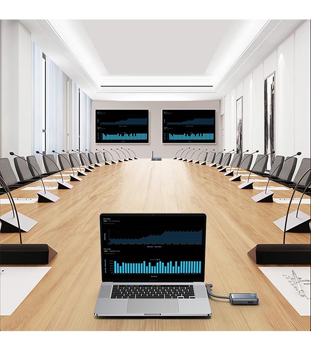 Picture of Baseus 4K Wireless Display Dongle Adapter Grey 