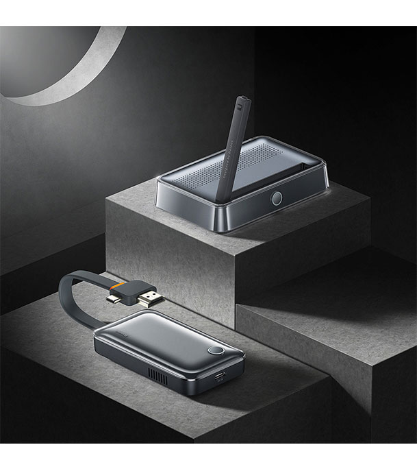 Picture of Baseus 4K Wireless Display Dongle Adapter Grey 