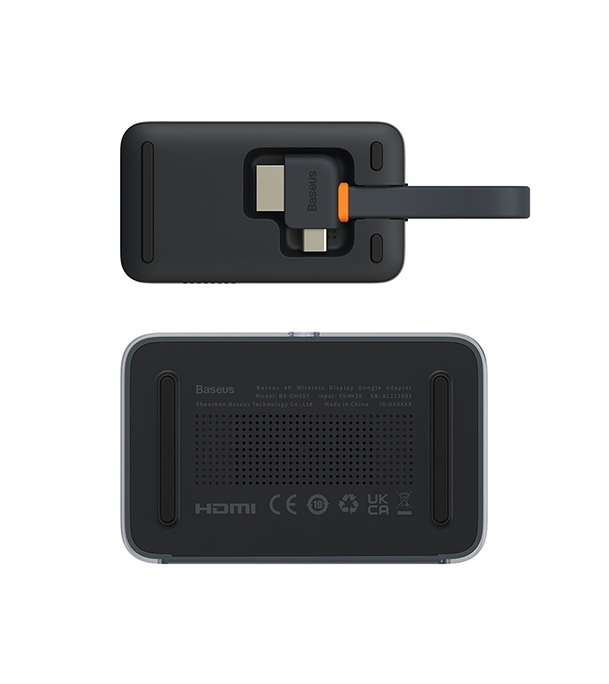 Picture of Baseus 4K Wireless Display Dongle Adapter Grey 