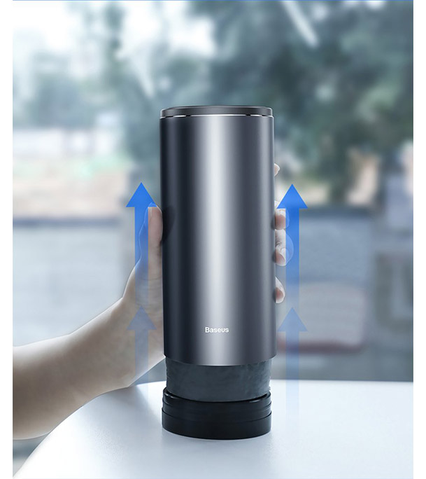 Picture of Baseus Smart Cleaner Auto Car Trash Can (Free Trash Bags 2 Rolls/60 Each) Black 