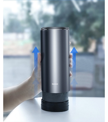 Picture of Baseus Smart Cleaner Auto Car Trash Can (Free Trash Bags 2 Rolls/60 Each) Black 