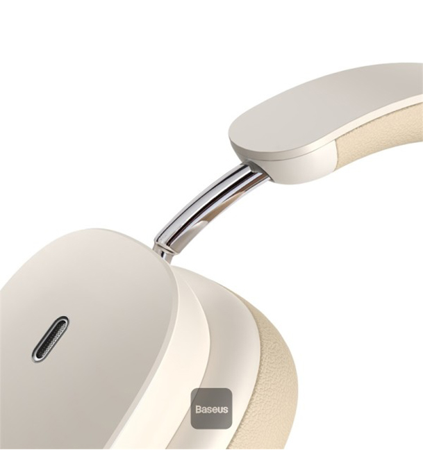 Picture of Baseus Bowie H1 Noise-Cancelling Wireless Headphones Rice White 